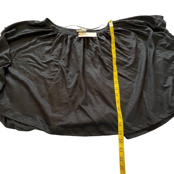 Anthropologie Deletta Pleated Boxy Top Shirt Black Small Swing Style boxy - Picture 7 of 14